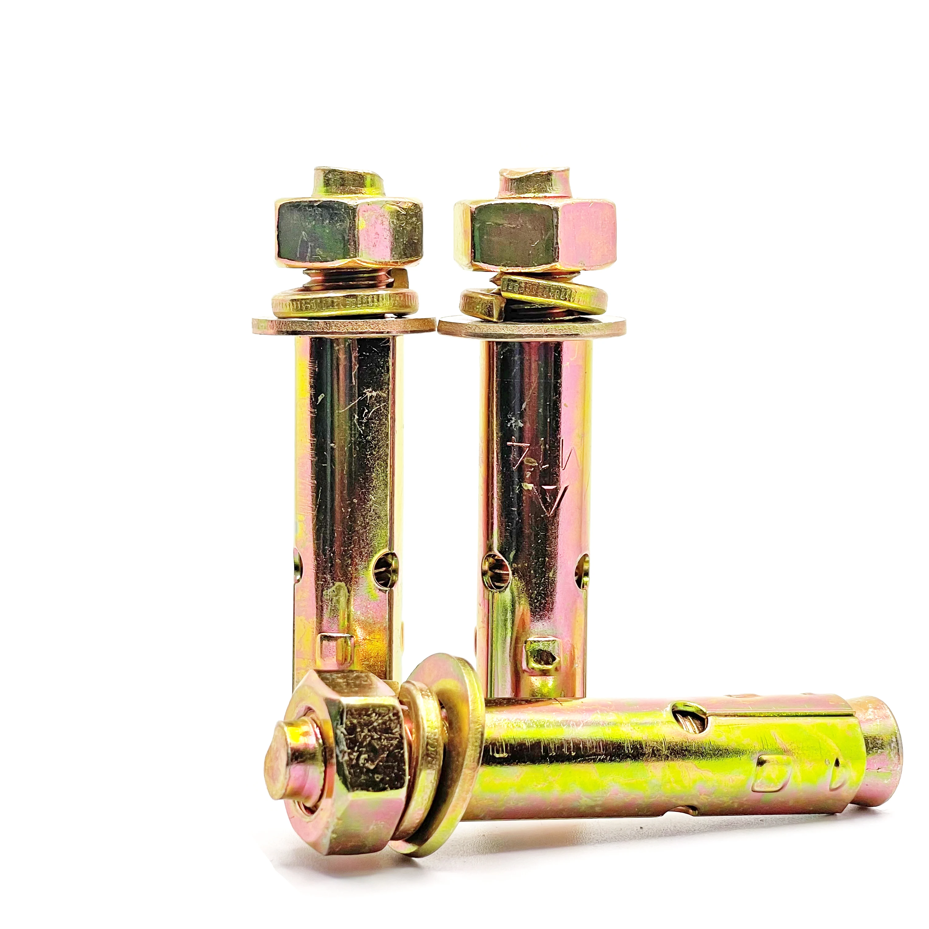 Iron color zinc expansion screw External expansion bolt pull explosion screw expansionM6-M20