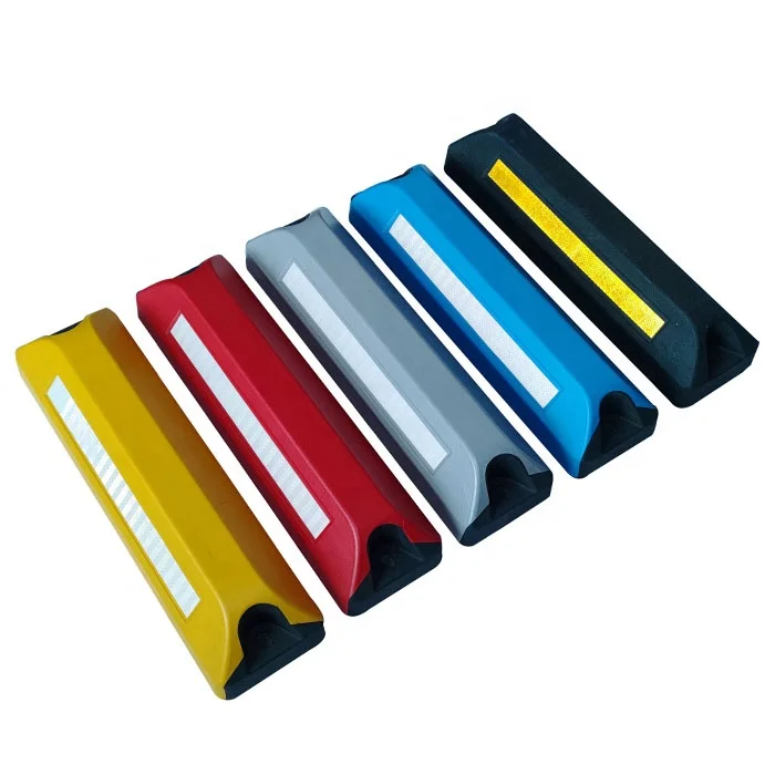 Heavy Duty Yellow / Black In Other Roadway Products 60CM Car Parking Rubber Wheel Stopper