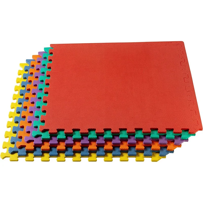 Wholesale printed cork EVA mixed home mats elastic carpet foam Tatami judo mat