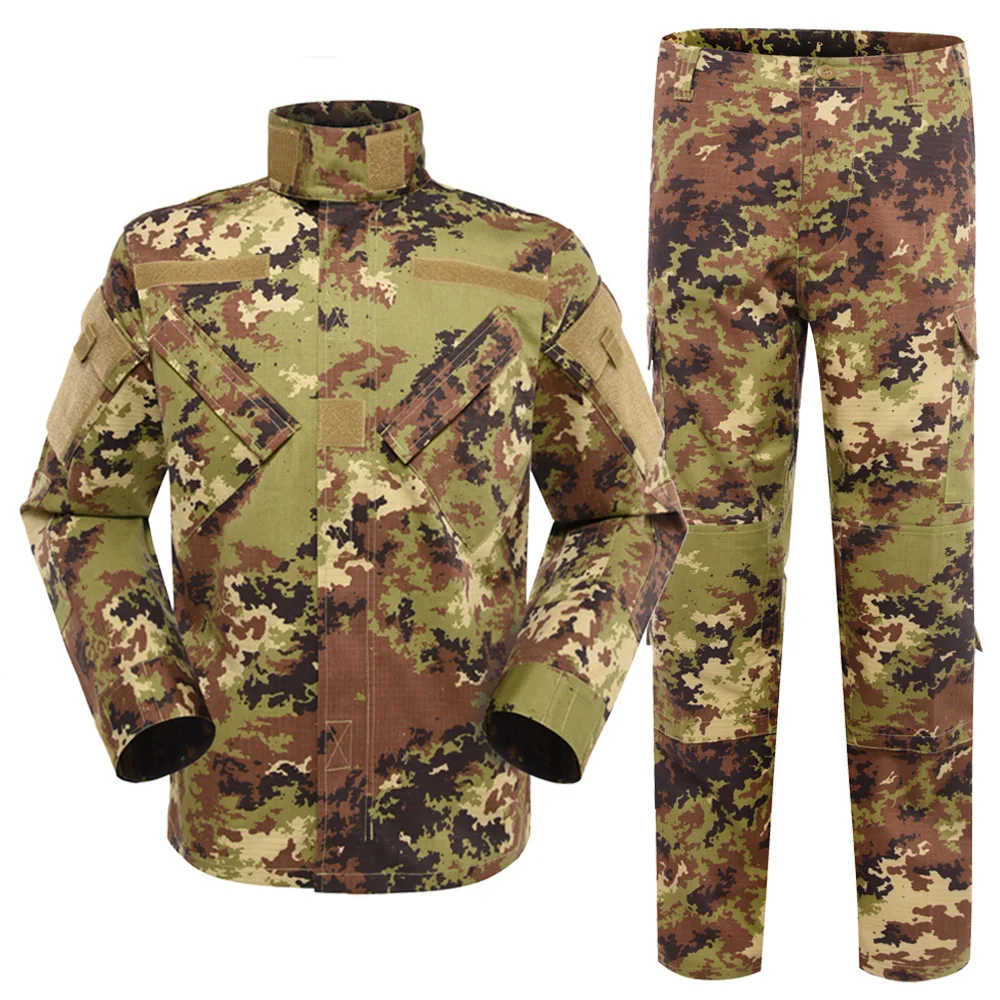 XINXING Custom Rip-stop Tactical Uniform Jungle Camo ACU Tactical Clothes Multiple Terrains Italy ACU Camouflage Uniform