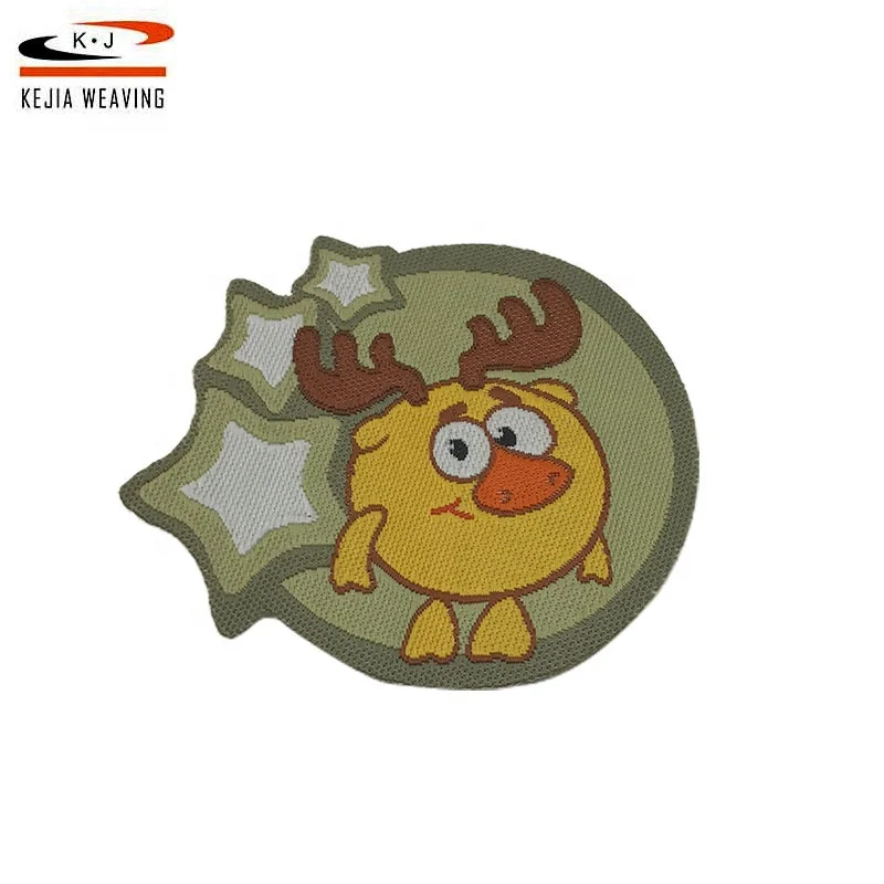 China Patches Manufacturer Custom Complicated Design Embroidered Woven Patch