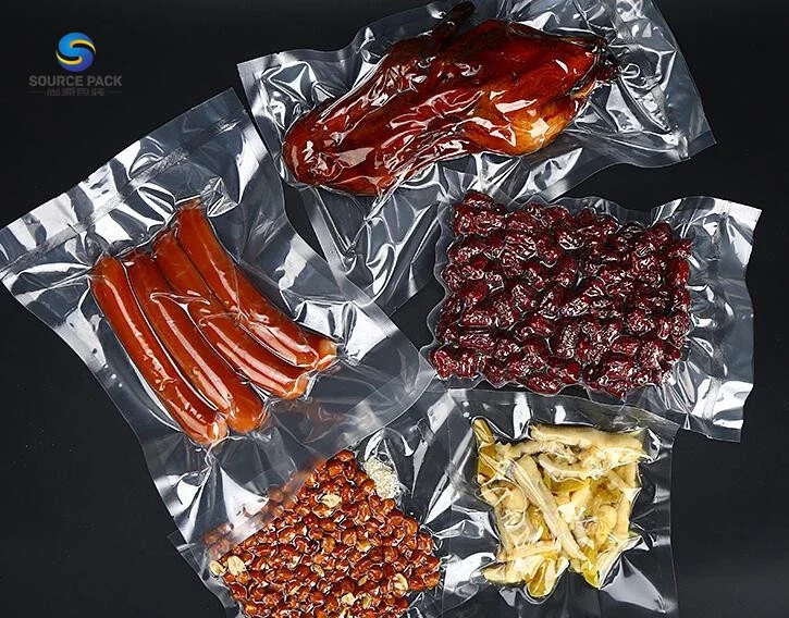 Superior Quality Nylon Bagging Film Food Transparent Vacuum Embossing Bag