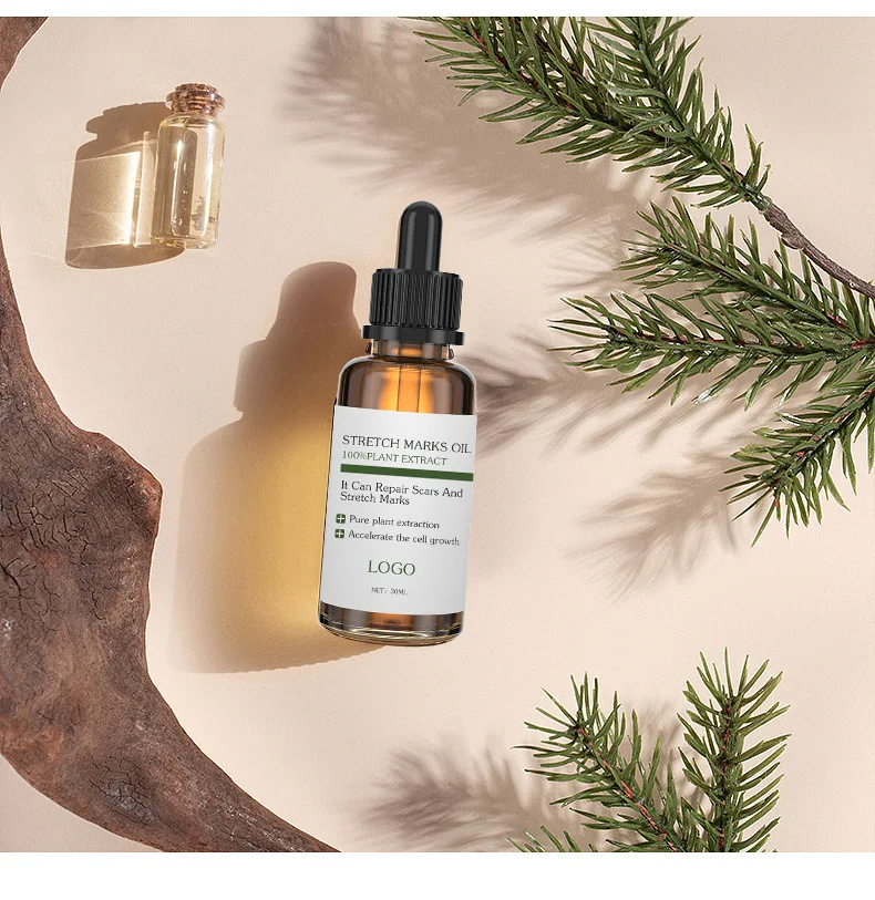OEM Custom Private Label 100% Natural Plant Extract Body Care Oil Scar Repair Anti Stretch Mark Remover Essential Oil