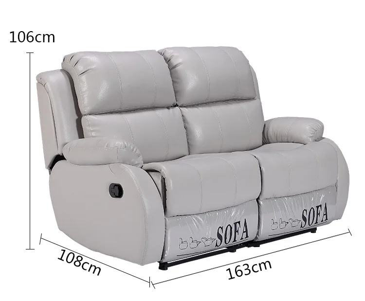 cream electric motorized single sofa multifunction italy leather recliner sofa