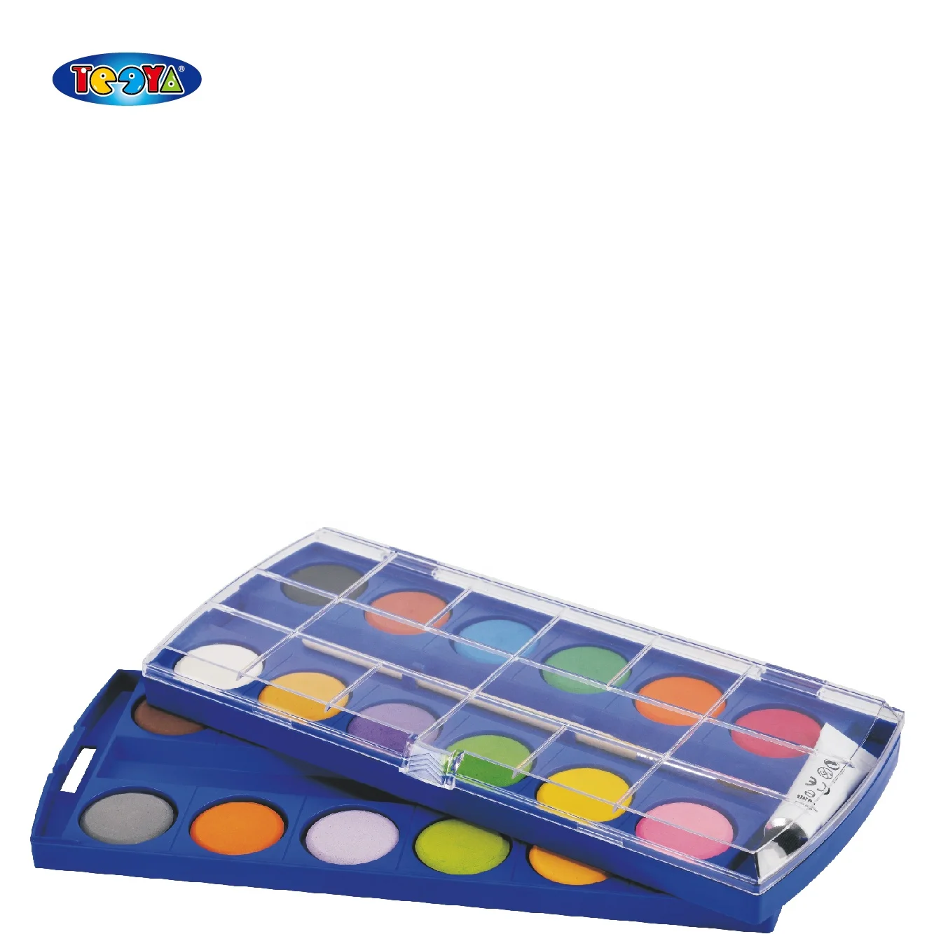 28 COLOR WATERCOLOR SIZED IN 28MM PACKED IN COLOR BOX WITH PAPER COLLAR