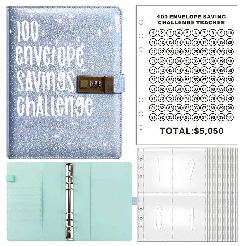 B-09010 100 days password lock deposit this loose-leaf Save money and keep a ledger