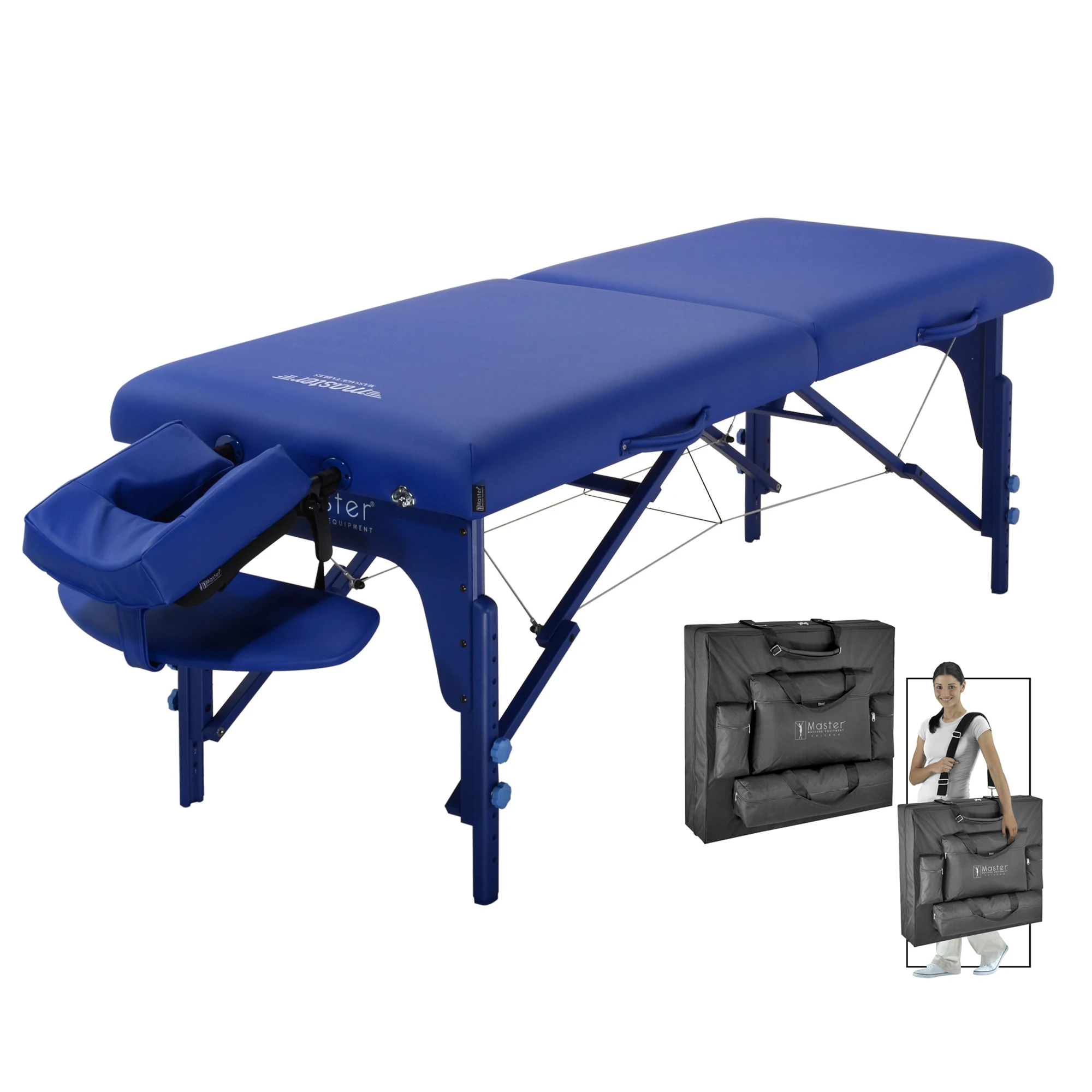 Master Massage 31 Inch Montclair Deluxe Portable Extra Wide Lightweight Folding Spa Massage Bed Massage Table Facial Bed