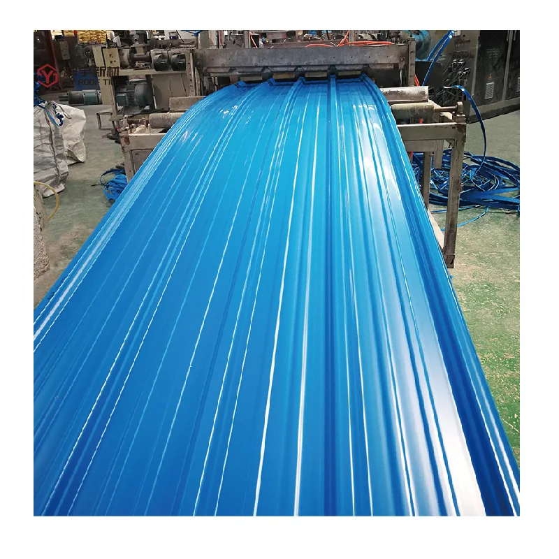 Chinese Nabyfactyrer Wholesale Heat Insulation Corrugated ASA Layered UPVC Roof Tile Sheet Plastic Roofs Tiles