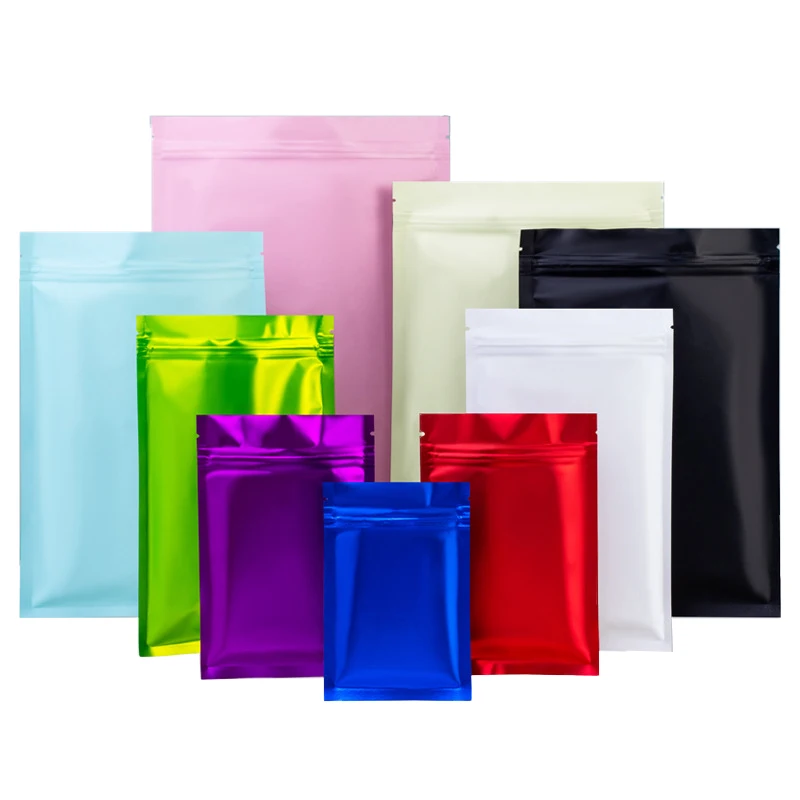 Hot Sale Zipper Top Zipper Stand Up Pouch Food Child Resistant Pouch Mylar Stand Up Packaging