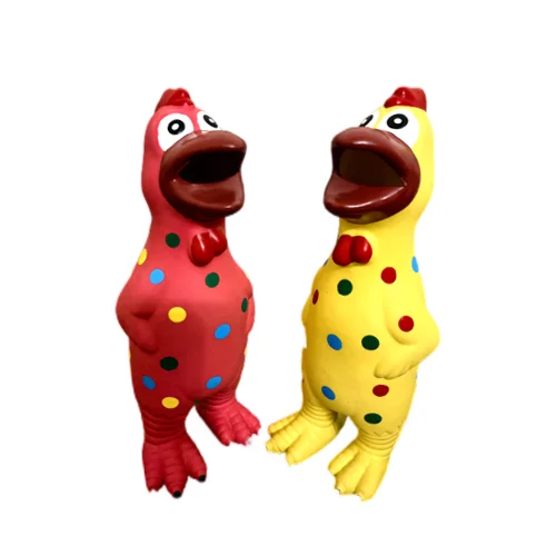 Custom Natural Latex Mold Pet Toys Noise Maker Chicken