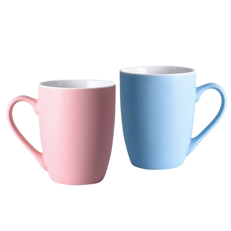 Modernqiu Custom 350ml 12OZ White Ceramic Mugs Personalized minimalist design bulk coffee cups  personalized coffee cups