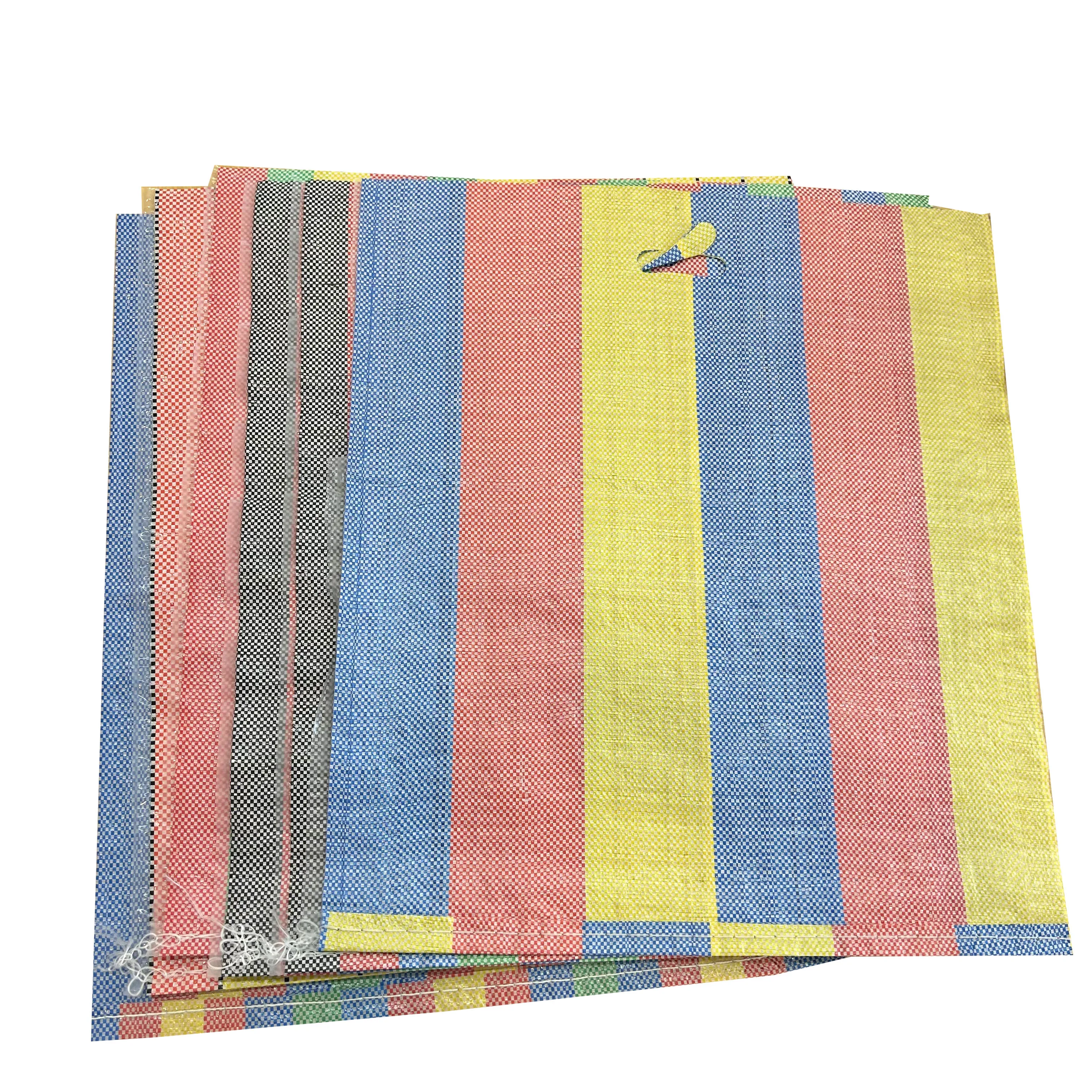 Congo Ghana Mauritania Tanzania Laminated Polypropylene PP Woven Shopping Bag Market Sack for Grocery Marketing Packaging Usage