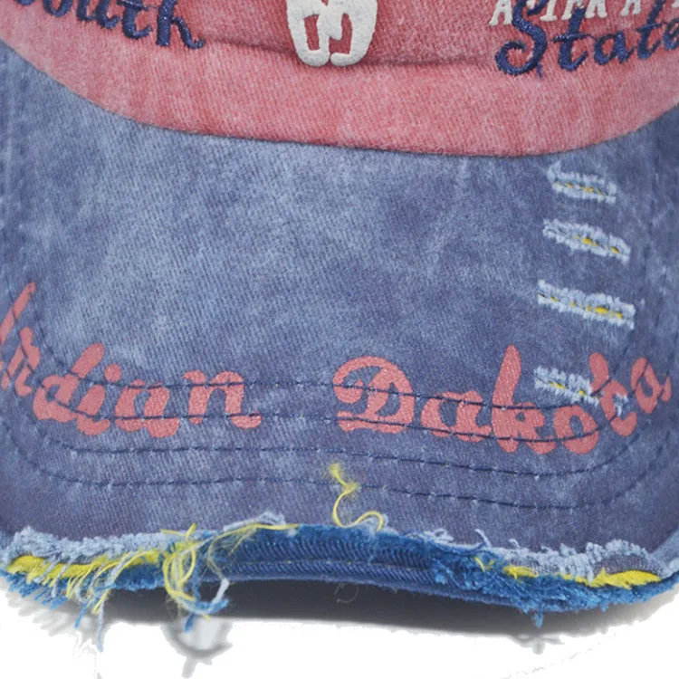 Wholesale Custom Distressed Torn Washed Vintage Baseball Cap Hat