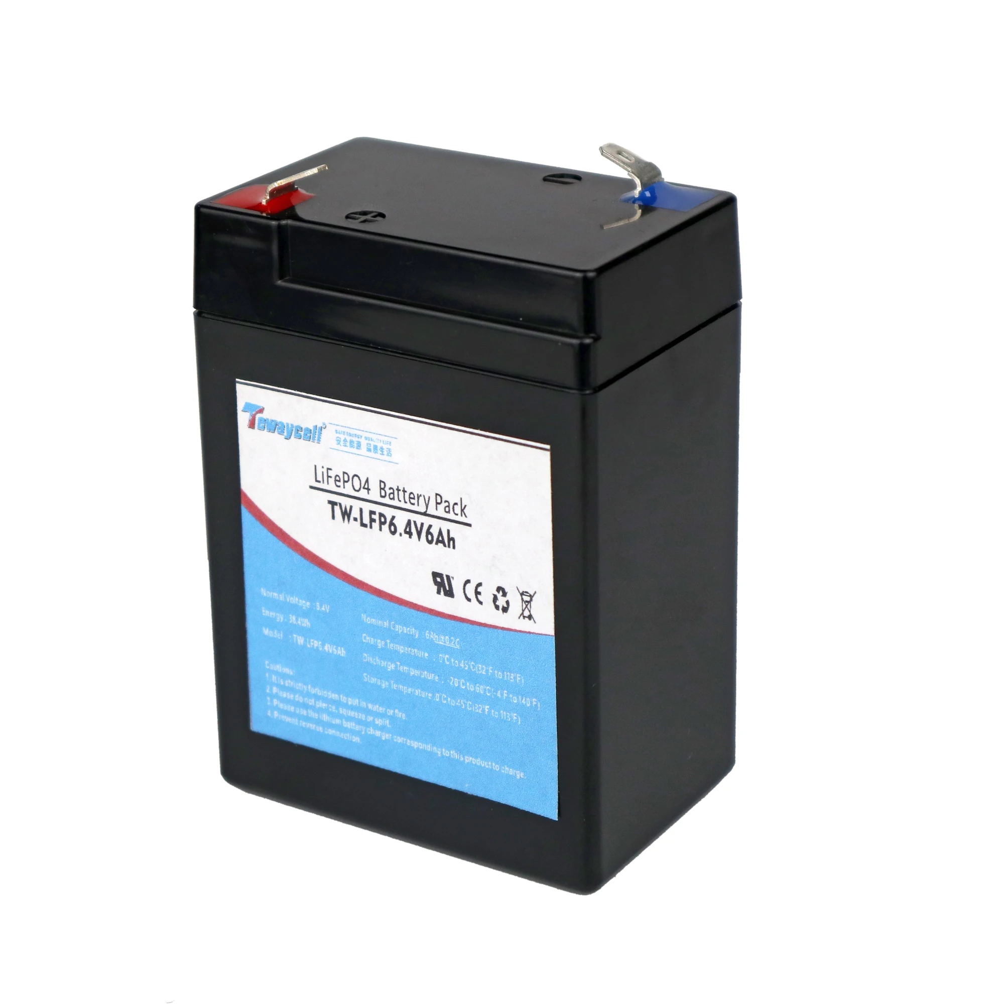 32700 2S1P LiFePO4 6V 6.4V 6Ah Rechargeable Lithium Iron Phosphate Battery Pack Lead Acid Replacement