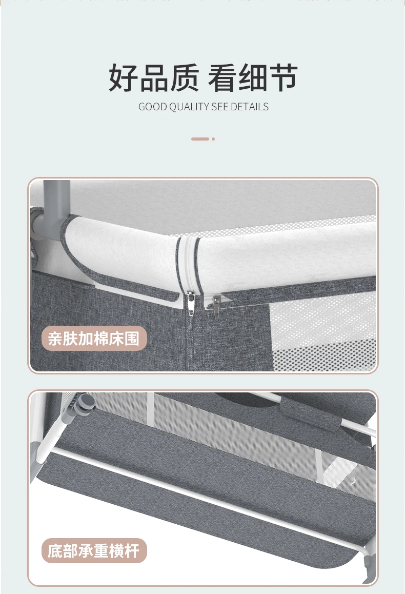 Top Quality Multi-functional Baby Electric Crib Babycot/baby Bassinet 3 In 1 Travel Baby Bed With Breathable Net Bedside Sleeper