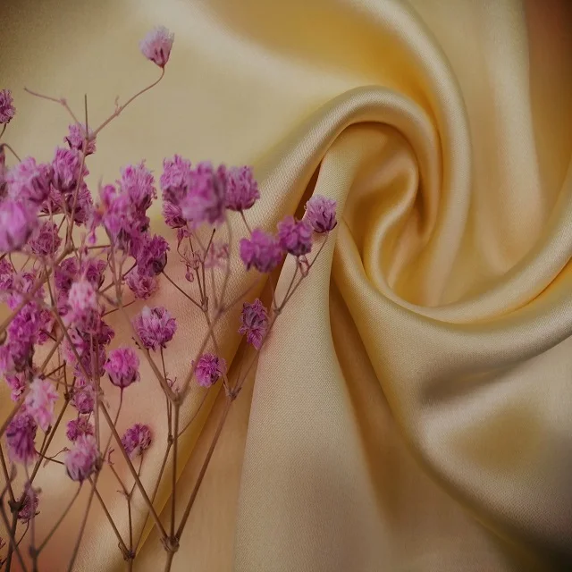 HOT SELLING ARMANI SATIN SILK WOVEN POLYESTER FABRIC