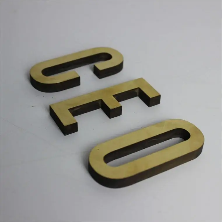 Customized Stainless Outdoor Signage 3D Metal Company Logo 3D Metal Wall Sign