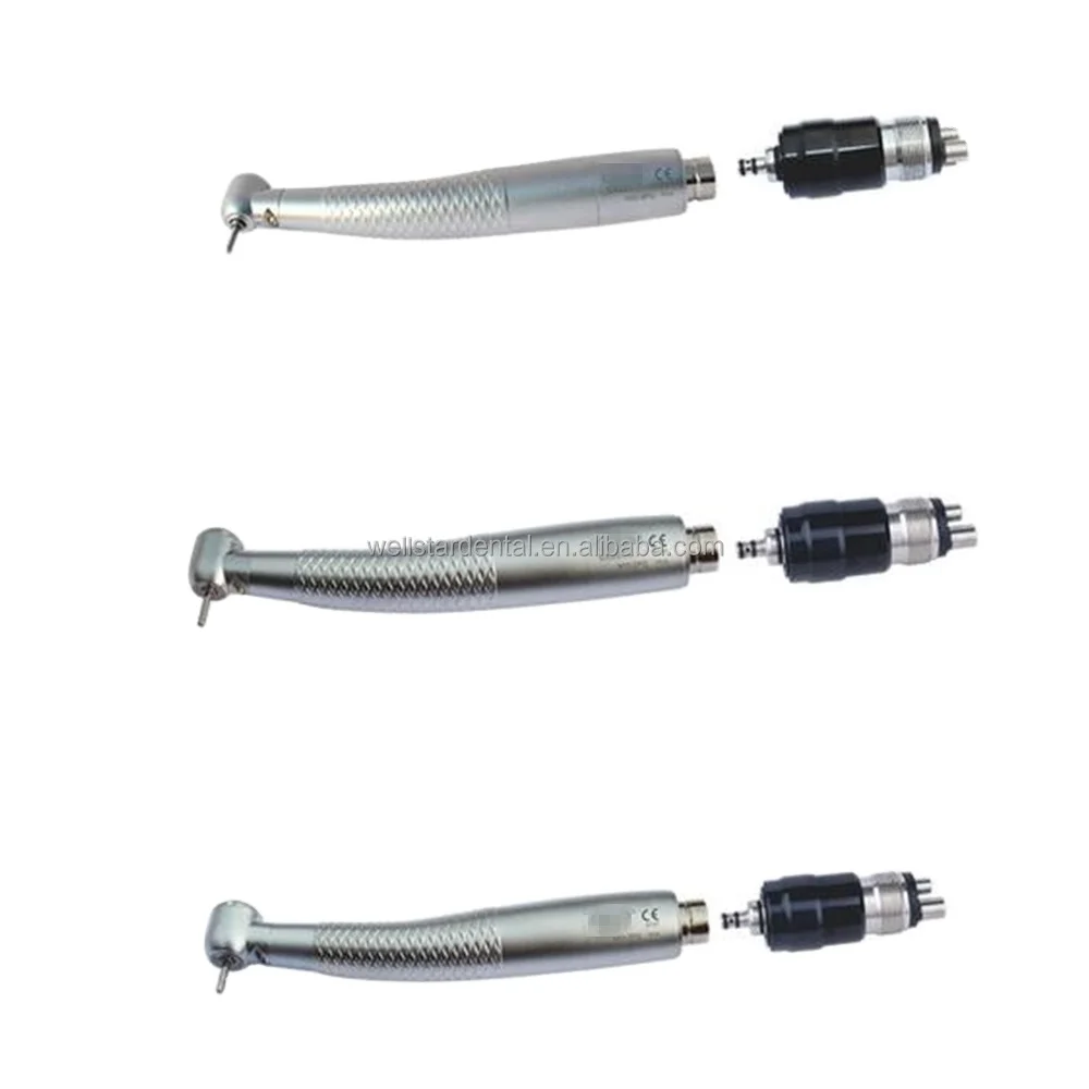 Cheap LED handpiece wiht generator mini handpiece 2/4 holes Dental high speed quick coupling handpiece