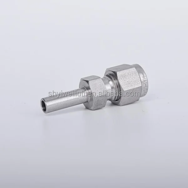Compression Tube Male Adapters Union Fitting 316 Stainless Steel 3 8 NPT Swagelok Type Double Ferrule Fittings Male Connector