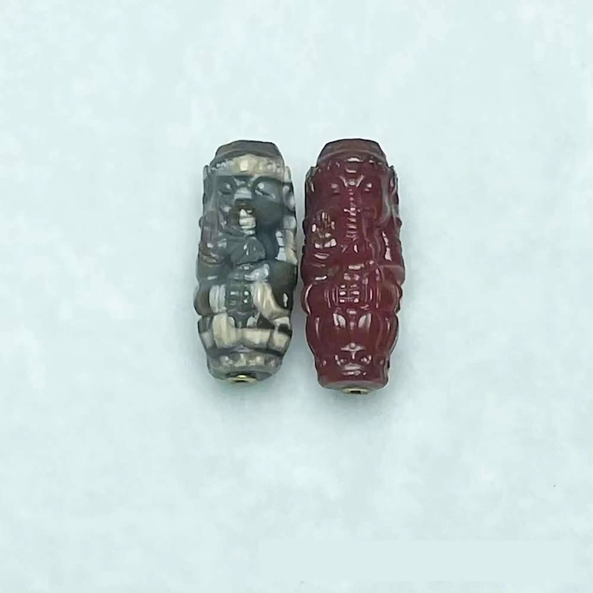 trending jewelry 2023 natural tibetan agate dzi beads polished carved engraved 1602632