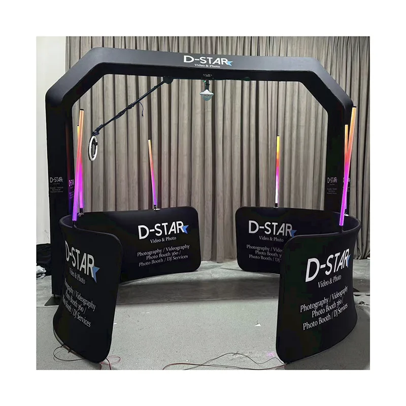 Custom Free Logo 360 Photo Booth 100 Cm Private Booth With Software For Part 360 Degree Photo Booth Enclosure