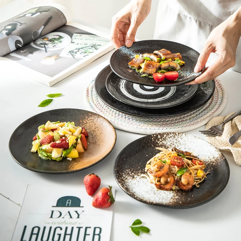 9inch New Collection Modern Tableware Restaurant Hotel Used Small Porcelain Ceramic Shallow Plates