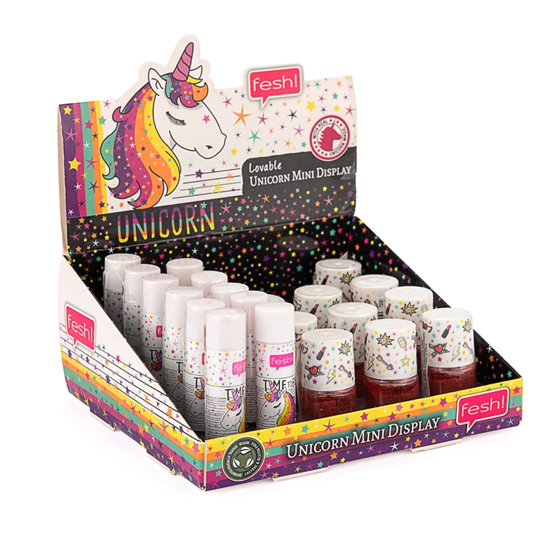 children lip makeup set moisturizing lip balm and nail gel polish box gift for girls waterproof private label kids lipstick