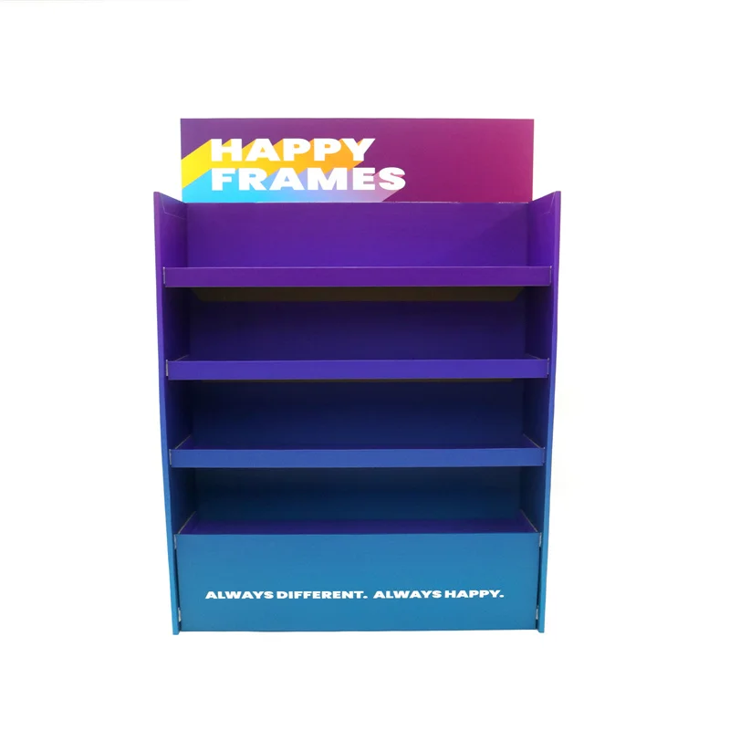 Customizable Cardboard Display Racks Paper Store for Bottle Storage with Custom Size and Logo Standard Carton Product