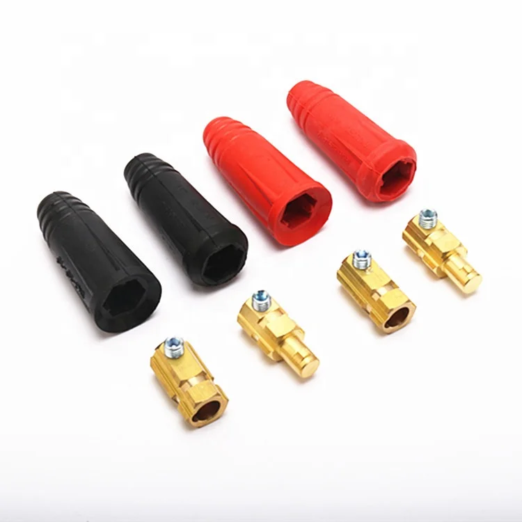 Red and Black CE RoHS Certificate Euro Type Welding Cable Joint DKL50-70