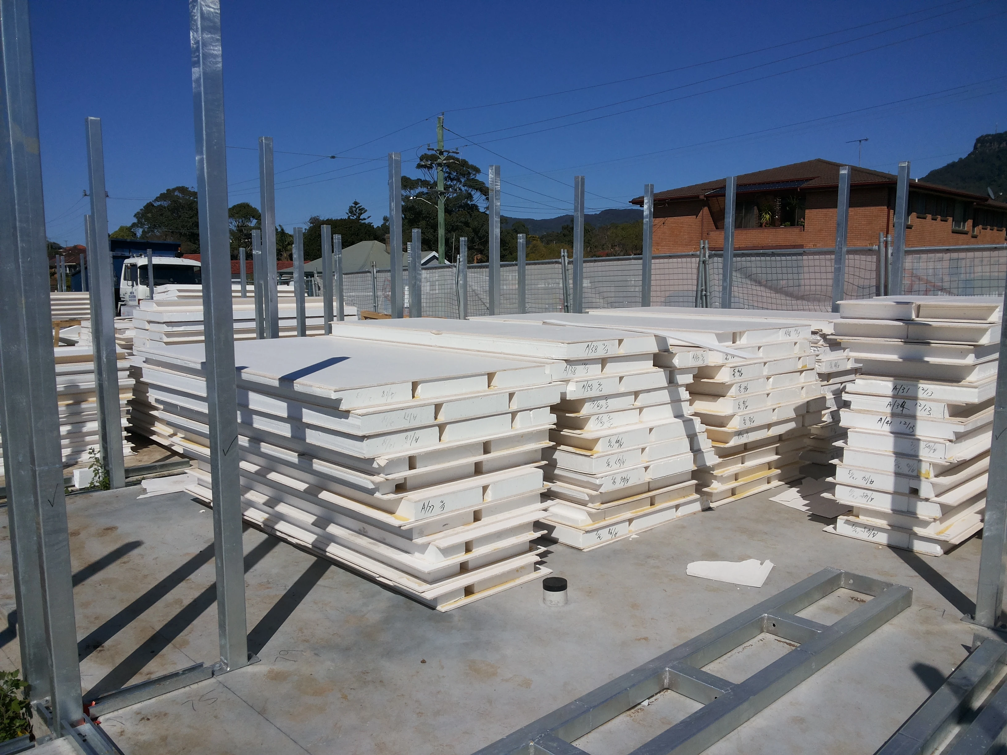 Water proof MGO SIP wall panel fireproof sandwich board for dry wall system for mall