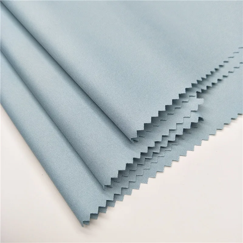 wholesale woven style high quality Textile cloth twill T400 100% polyester fabric use for overcoat jacket and wind coat etc
