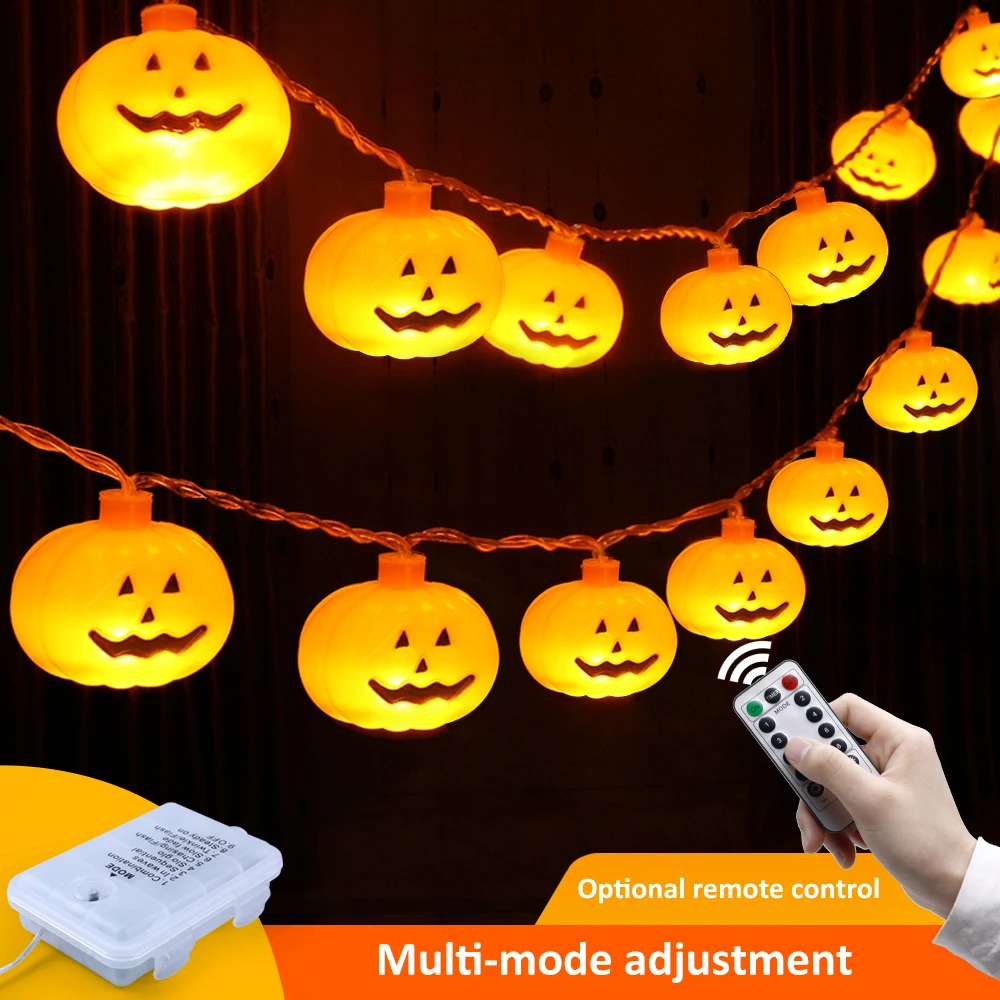 LED lanterns flashing lights string lights gypsophila Halloween decoration arrangement ghost festival pumpkin lights string