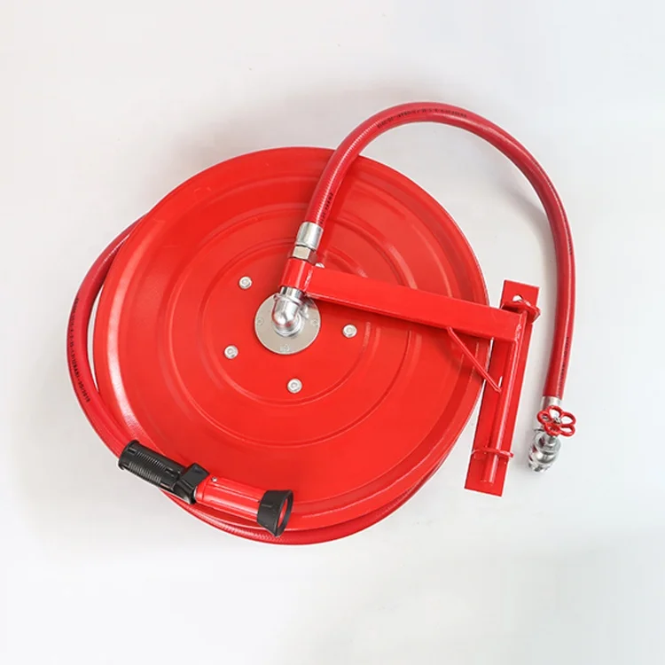 
Manufacturer customized fighting equipment steel / pvc swing type fire hose reel cabinet price 