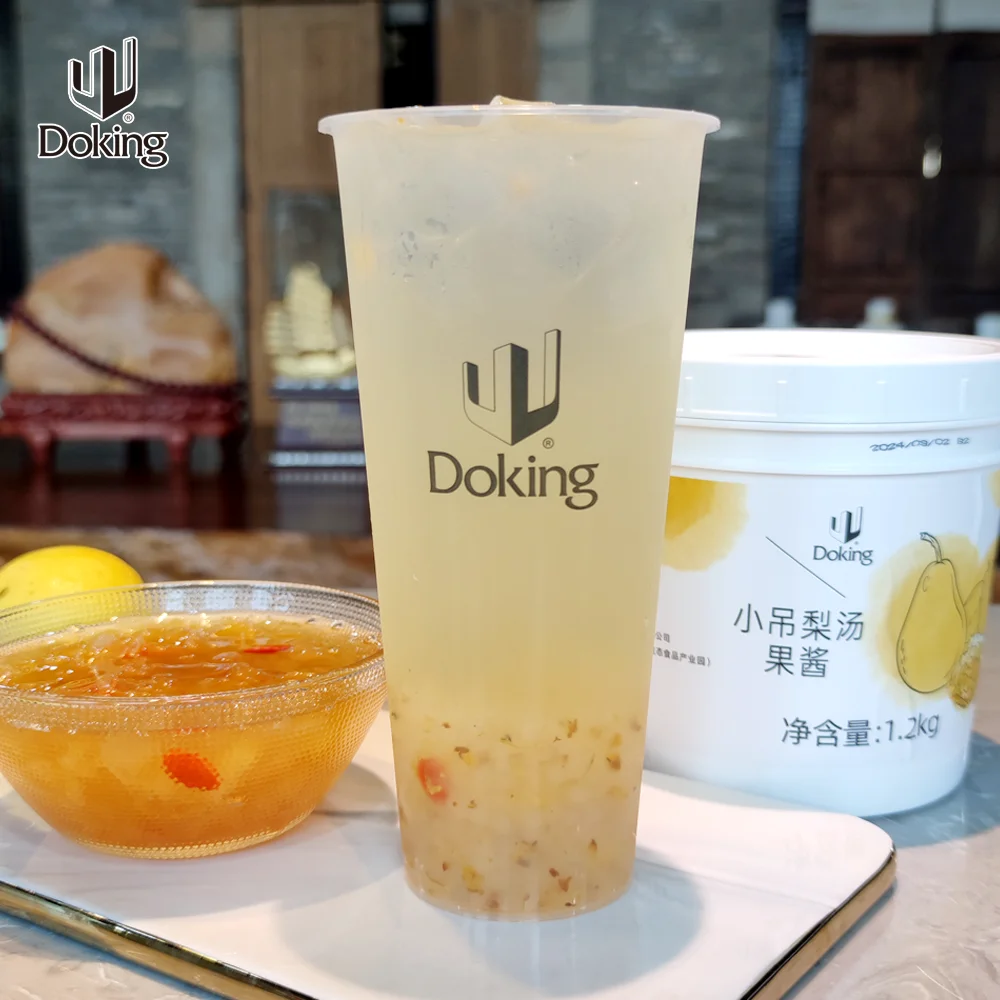 Doking Jam Factory продает сырье для пузырчатого чая десерт молочный чай белый грибной суп джем