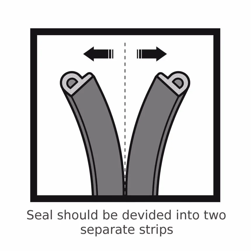 door window frame gap seal strip sponge draft excluder