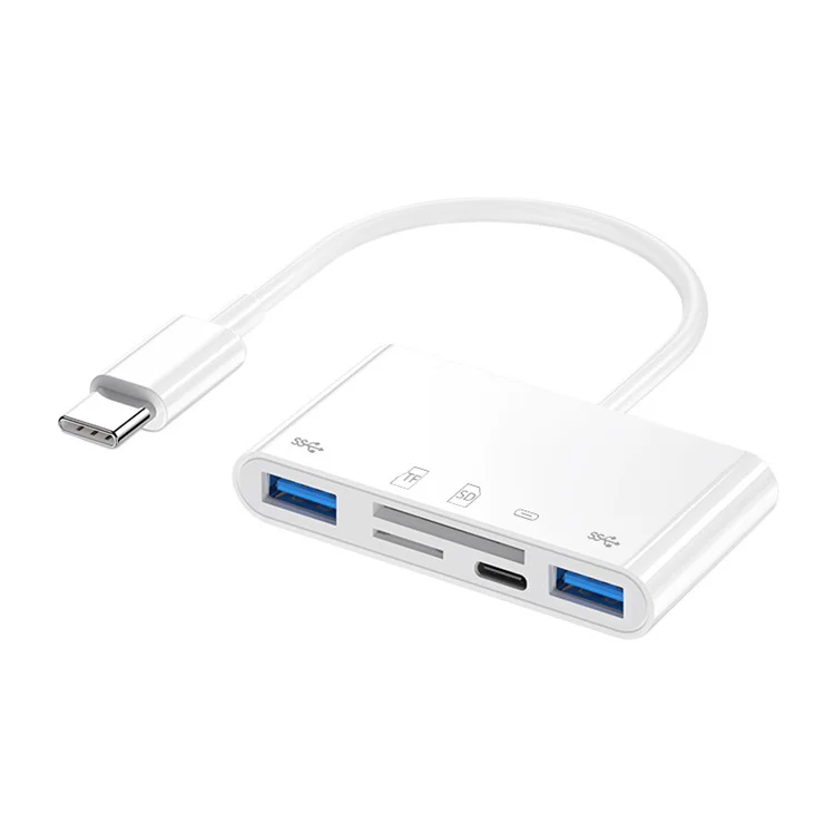 USB-концентратор 5 в 1 Type-C на SD/TF кард-ридер OTG USB 3 хаб адаптер высокоскоростной для MacBook Air Pro Huawei Xiaomi Samsung