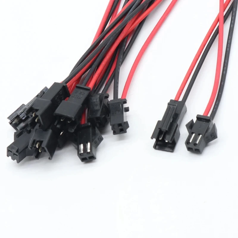 15CM JST SM 2 Pins Plug Male and Female Wire Connector Wire Connector Cable Pigtail Plug For LED Strip Light Tape Lamp