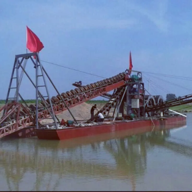China bucket chain type sand/gold dredger with low price for sale
