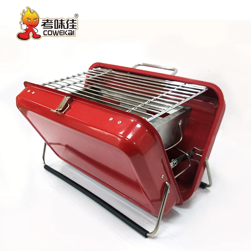 Hot Sale Commercial Stainless Steel Barbecue Grills Outdoor Hiking Portable Folding Charcoal BBQ Grill