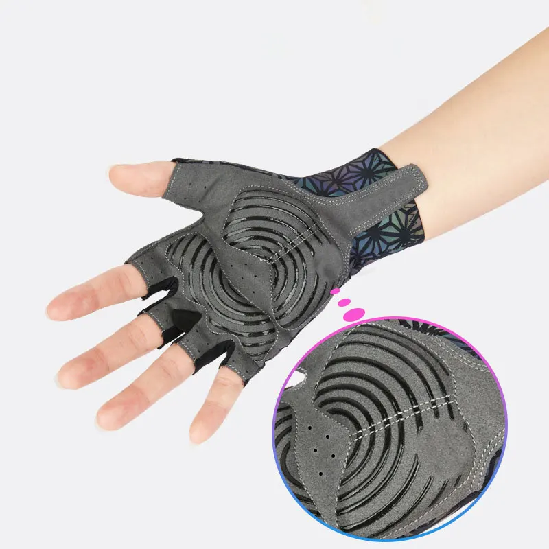 Wholesale bicycle accessories mountain bike riding gloves bicycle gloves anti-silp half bike gloves