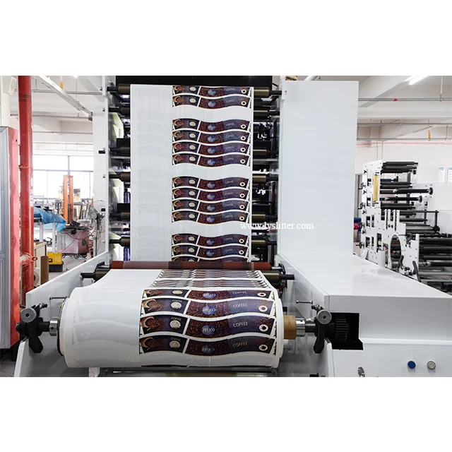 Cup Flexo Printing Machine Flexographic Printer Paper Stack Type 4-colour Non Woven Bag Printing Machine Provided Automatic 4500