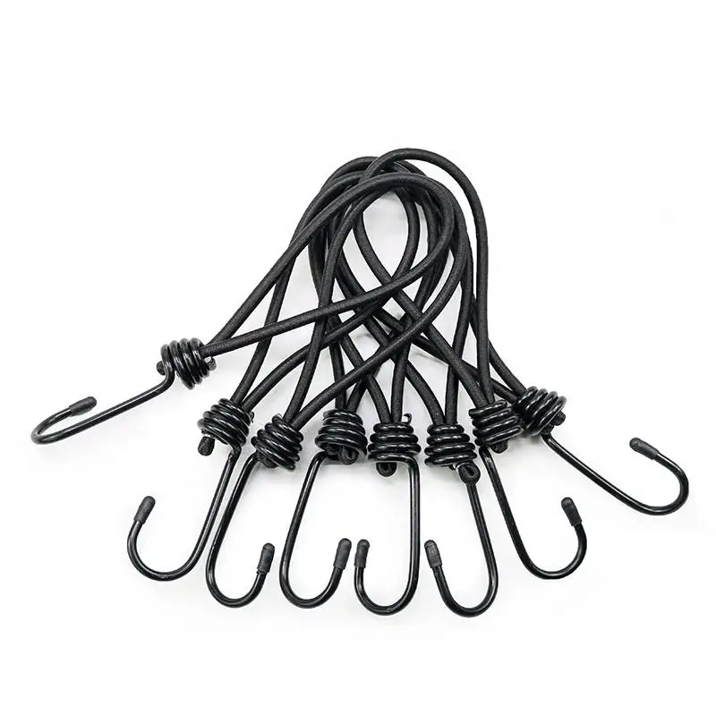 Wholesale factory latex polyester round 6mm elastic rope heavy duty wear-resistant color bungee cord