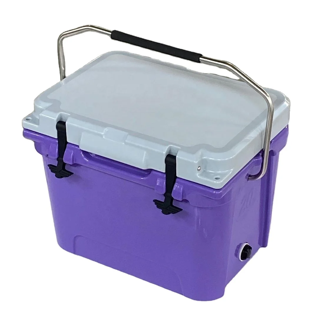 20QT LLDPE Double Wall Rotomolded Bear Resistant Hard Cooler Box case for Hunting or Camping
