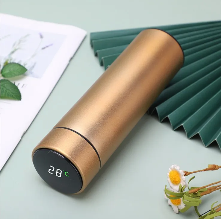 New Product 2020 500ml Double Wall 304 Stainless Steel Smart Vacuum Insulated Travel Coffee Mug With LED Temperature Display