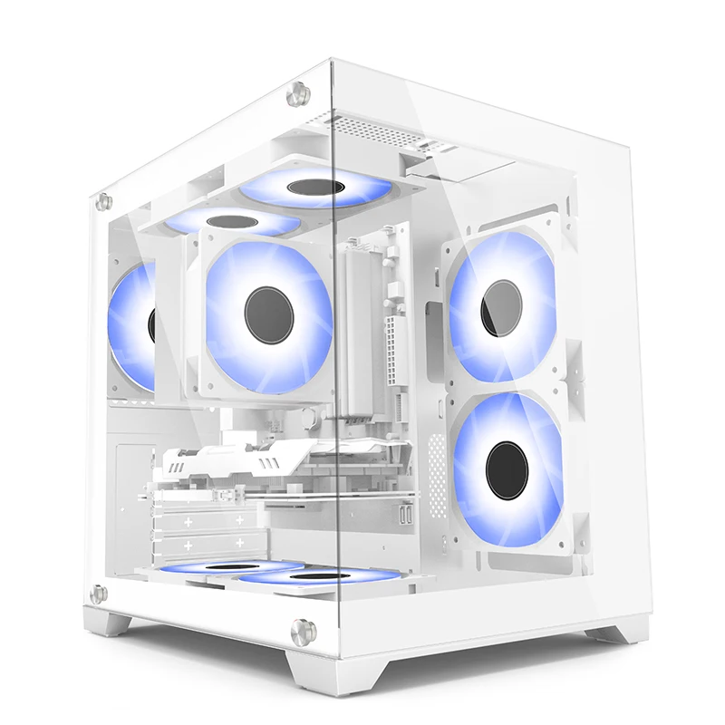 Popular Case White 120/240 Water cooler Mid Tower Desktop PC Gaming Computer Case Gamer Casin Cabinet