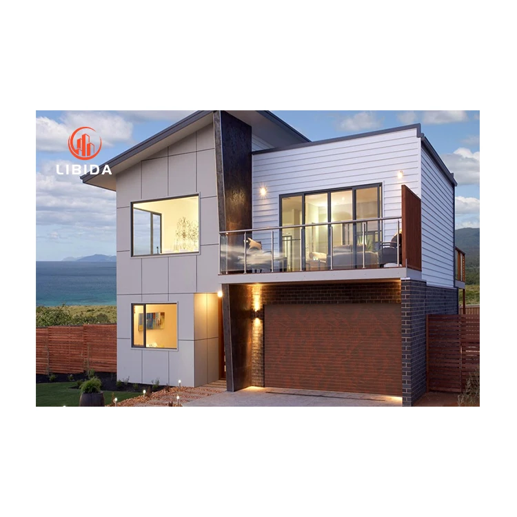 Prefabricated Galvanized Cold Form Light Steel Structure Villa Prefab EPS Cement Board House container house