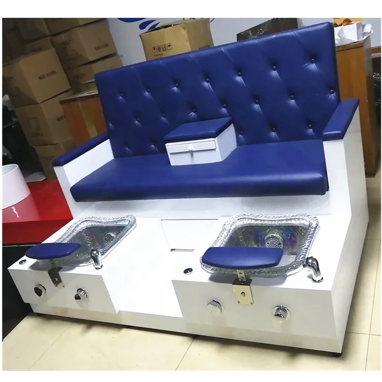 
Whirlpool spa pedicure chair spa tech 2 people marble surface footsie bath pedicure chair 