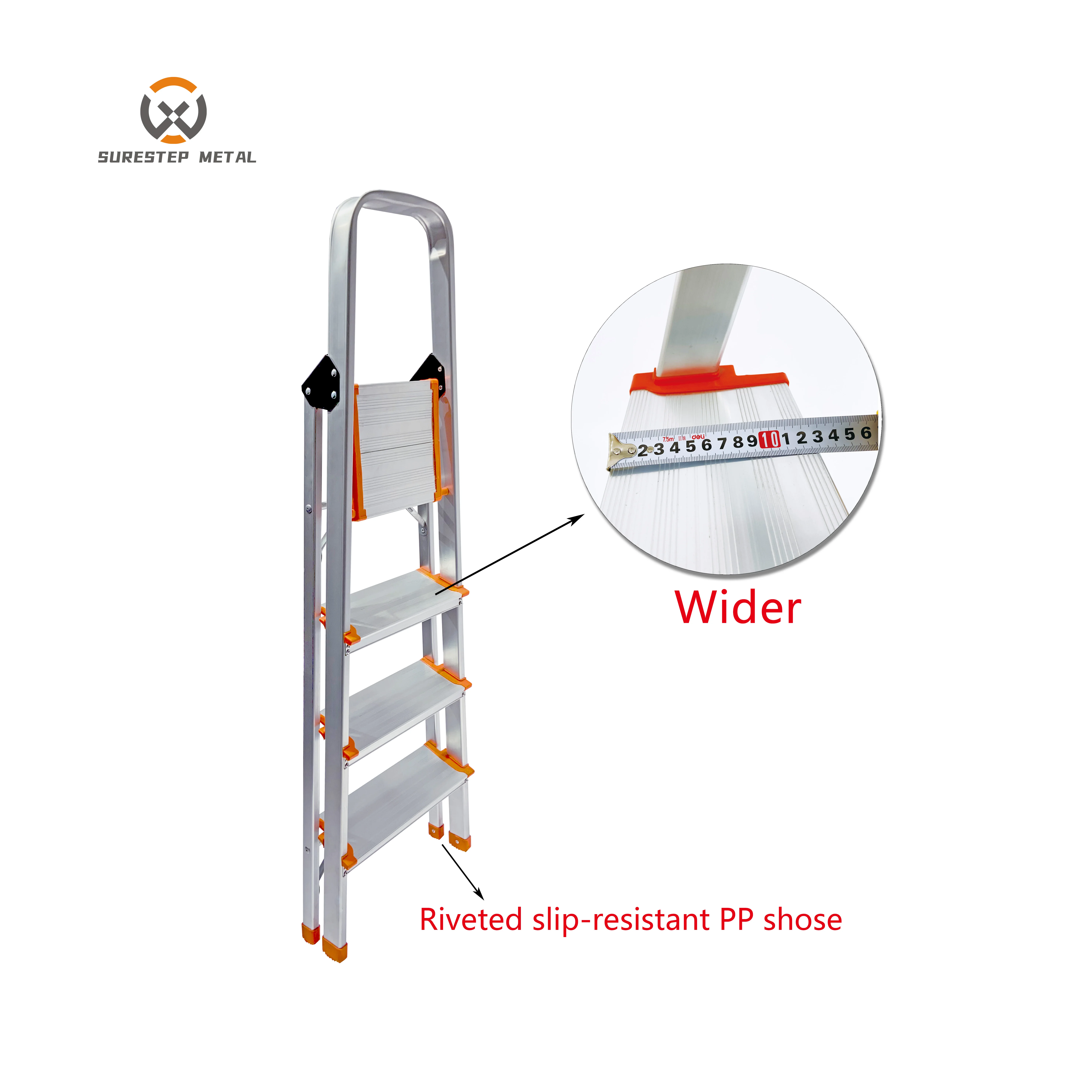 Tripod Ladder Aluminum Household Step Lightweight Garden Ladder Folding ladder