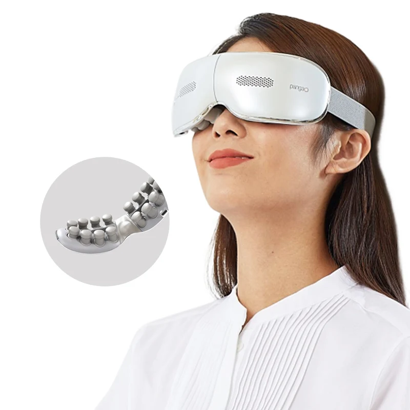 Intelligent vibration digital eye care mask massage equipment electric visible eye massager with music