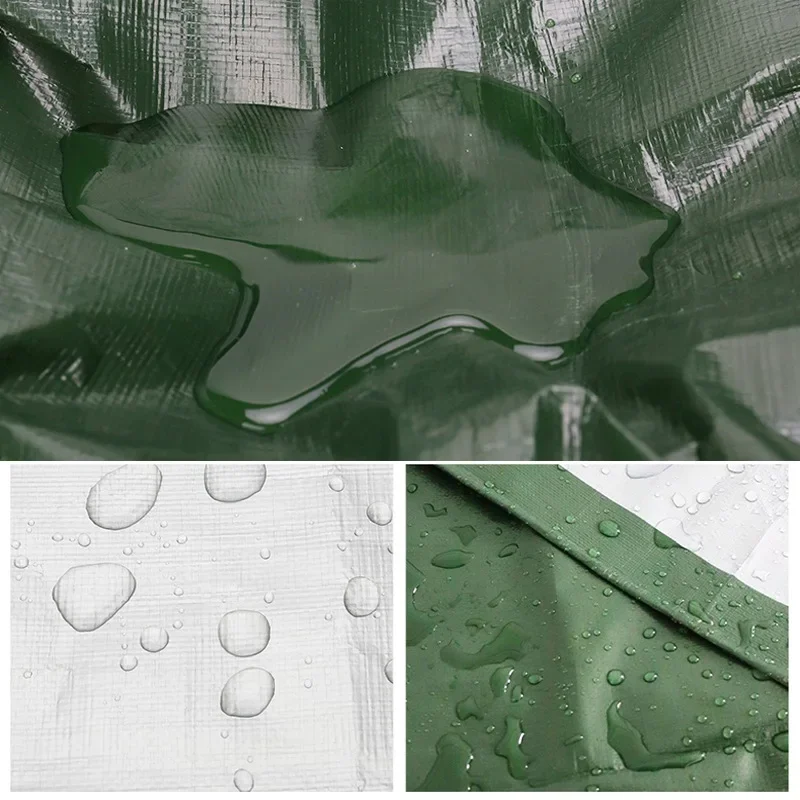 180GSM Waterproof Sunblock Shade Cloth, Heat Insulation Rainproof Tarpaulin, Outdoor Camping Moisture-Proof Mat